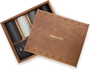 Iron & Glory Poker Set - Luxury Poker Set in Premium Wooden Box - Includes Playing Cards & 100 Custom Chips - Below Deck