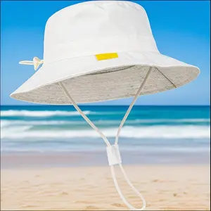 BHC40 Baby Sun Hat for Boy Girl Toddler Summer Bucket Hat Kids Sun Protection Beach Hat Cotton Baby Hats