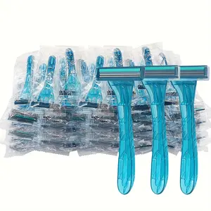 Disposable Razors 5/10 Pack, Individually Wrapped Razor Blades, Hair Removal, Ideal for Hotels & Travels, Durable PP Material, Sl001 Batch Number