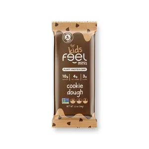 Feel Minis – Protein Bars for Kids | Cookie Dough – 12 Pack | Mom Approved | School Snack | No Added Sugar | + Daily Veggies | Gluten Free, No Nuts, No Soy, No Dairy, No Grains