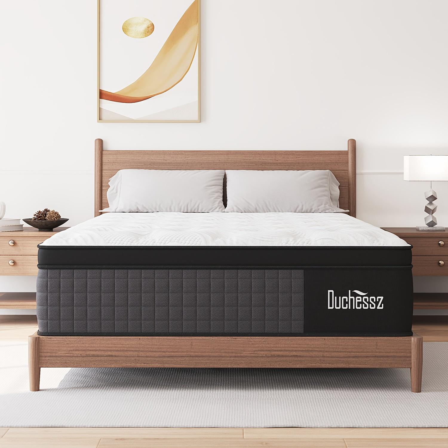 Duchess 10"12"14" Twin Full Queen King Size Mattress In A Box Hybrid Pocket Spring Gel Memory Foam, Motion Isolation Medium Firm