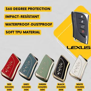 LEXUS 4-Button Key Fob Cover for LS500, ES300h, NX, RX, TX, GX
