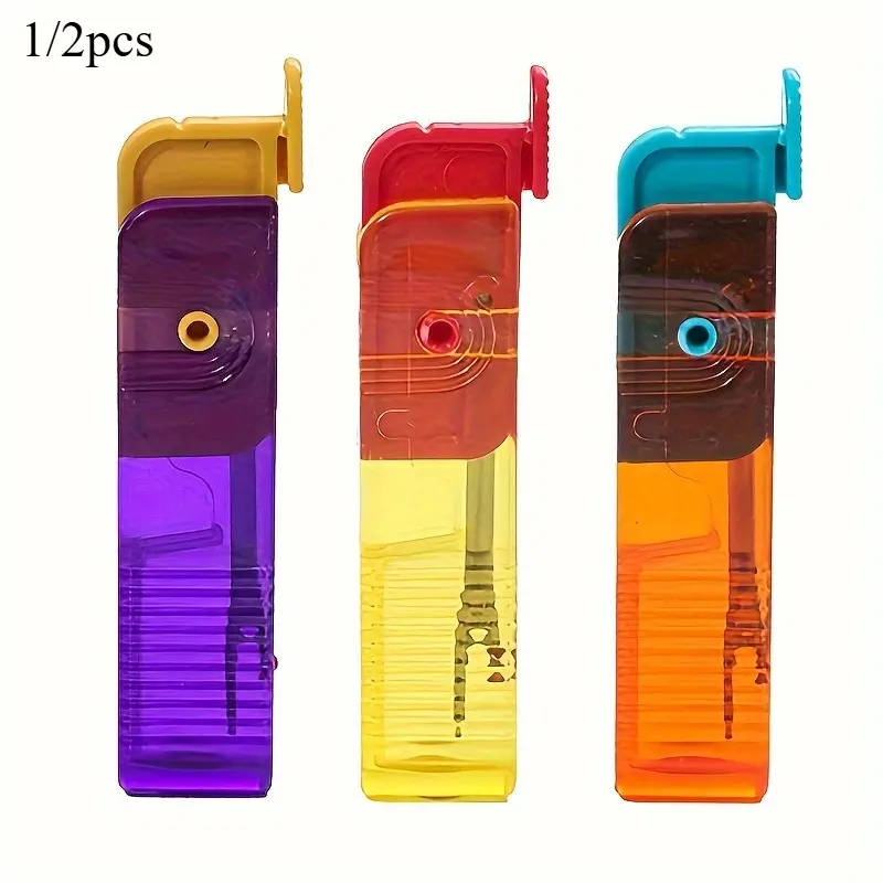 1/ 2pcs Foldable Portable Nylon Thread Cutter - Sewing Tool for Cross Stitch, Ripping Seams, and Removing Threads