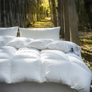 Ultra Fluffy Goose Down Duvet Insert Comforter / White