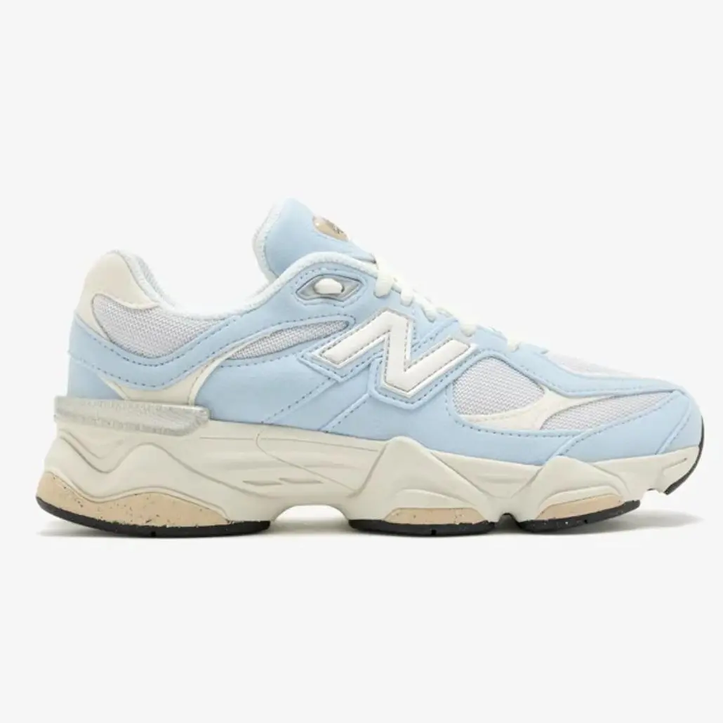 NEW BALANCE 9060 Sky Blue Sneakers for Women & Youth - Classic Look with a Modern Edge, Chunky Mesh Uppers in Grey Matter & Sky Blue, Breathable for Play, Rubber, Shoes, New Balances, Nb, Women's Shoes, Gym, Mesh Upper Keeps Feet Airy