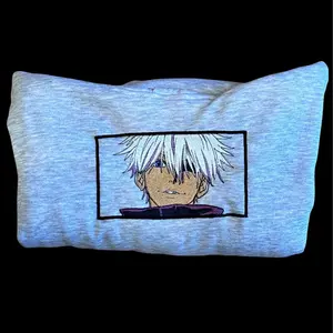 Gojo Inspired Embroidered Hoodie JJK