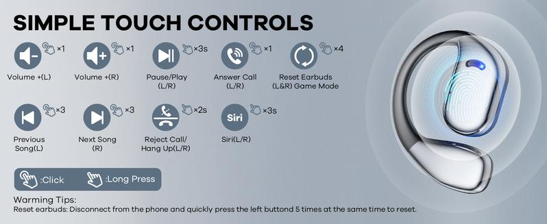 Open-Ear Bluetooth 5.4 Wireless Headphones with LED Display, 60H Playtime, Clear Call Mic, Waterproof Sports Over-Ear Design, Soft Silicone Earbuds, Pink Holiday Gift Bundle, Fast Charging Digital headphones bluetooth earbuds wireless