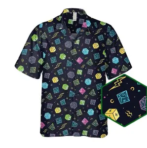 [NEW] DnD Hawaii Shirt, Dice Print Shirt, Dungeon Master Gift, Roleplaying Game Apparel, Geek Outfit, Dungeons and Dragons shirt | Printing Summer Shirt Men's Hawaiian Camouflage Print Shirt, Button-Down Tropical Beach Summer Vacation Men's Casual Shirt