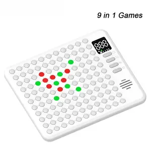 9 in 1 Multifunction Smart Board Game Electronic Chess Backgammon, Go, Tic-Tac-Toe, Whack-a-Mole Combe for Kids Family Tabletop