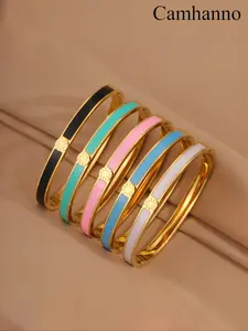 Stainless Steel Oil Droplet Pendant Necklace with Roman Numerals, Elegant Retro Style Jewelry Gift for Women & Daily Wear