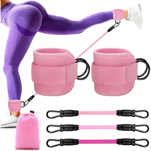 Ankle Resistance Bands with Cuffs, Glutes Workout Equipment,Ankle Bands for Working Out,  Exercise for Women  and Glutes