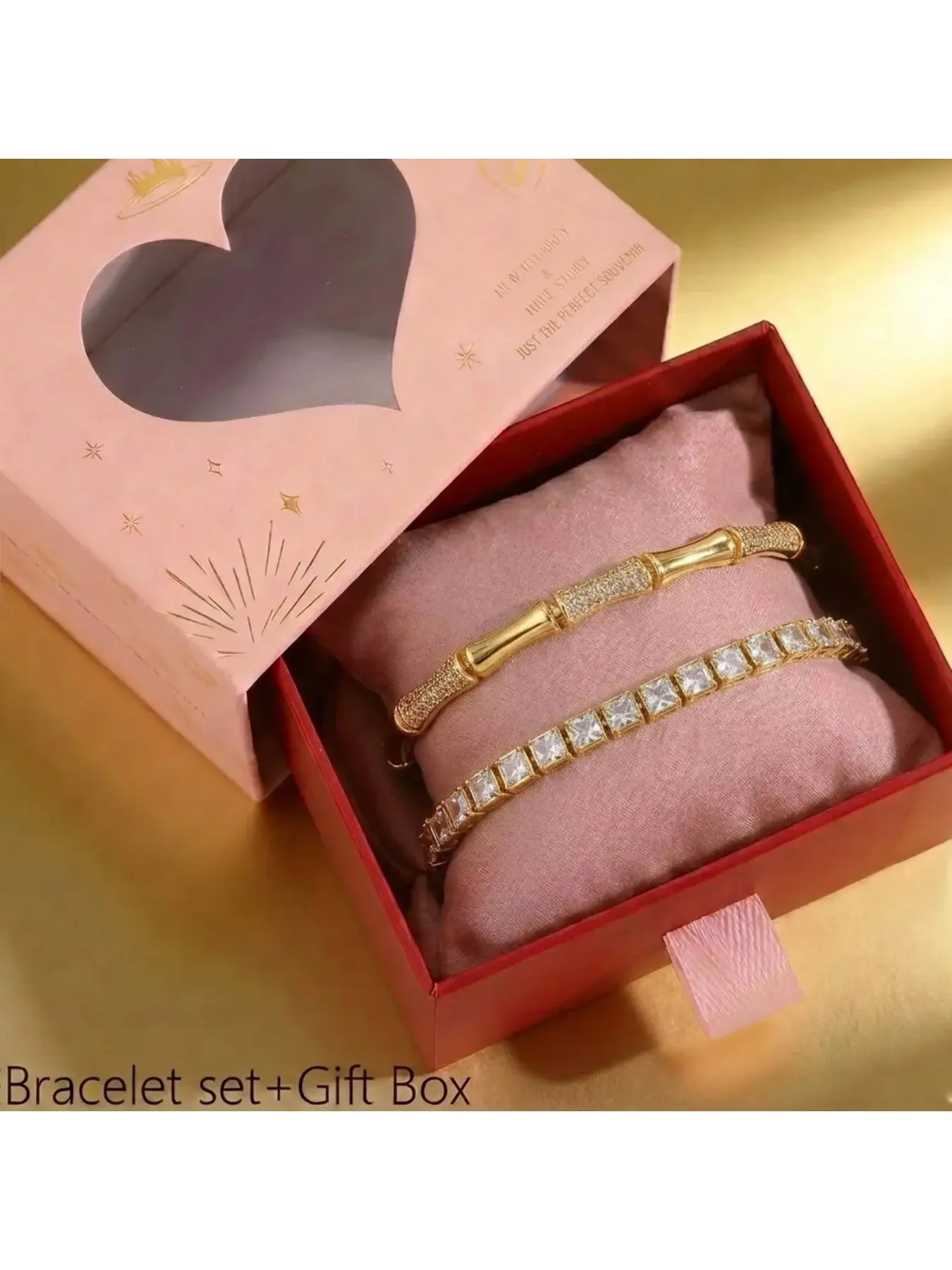 Two piece gift box set, bamboo and bone bracelet, Matching bracelets, fashionable and simple, exquisite gift, high-end and atmospheric