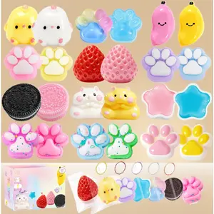 Squishy Pack Fidget Toys Kit – Taba Squishies Party Favors for Kids 4-8, 8-12, Treasure Box Toys for Classroom, Birthday & Christmas Gifts for Girls Boys, Goodie Bag Stuffers for Teens