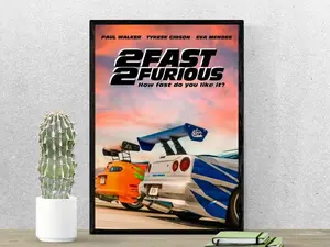 Fast and Furious Movie Poster – High-Quality Digital Artwork, Perfect Wall Art for Fans, Home Decor, Gift for Car Enthusiasts & Movie Lovers