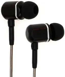 Symphonized MTRX 2.0 Premium Wired Earbuds - Wood In-Ear Headphones with Microphone & Volume Control, Noise Isolation - Corded Ear Buds for Android - Earphones for Computer & Laptop