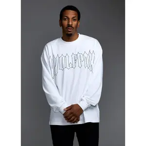 Ironwood Outline White Long Sleeve Tee