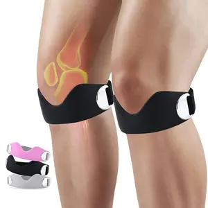 Patellar tendon support strap2 Pack, helps protect knee support for hiking, soccer, basketball, running, jumping, tennis, cycling ,Volleyball and squats, providing additional support during exercise black