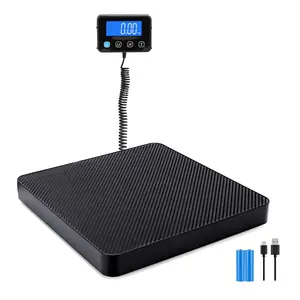 Digital Shipping Scale, 5g High Accuracy 440 lb Postal Scale with Hold and Tare Functions for Parcels/Luggage/Home,  Surface, Extended LCD Display,  and AC Adapter Included