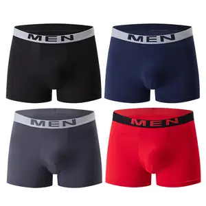 4/5/10-pack men's boxer briefs, solid color, simple, stylish, casual men's underwear with elastic waistband