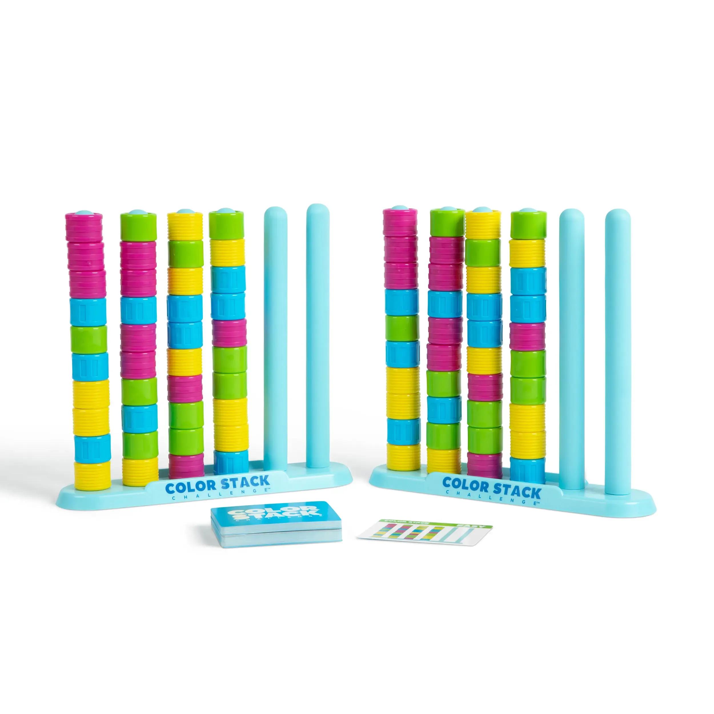 Color Stack Challenge Viral Head to Head Color Matching Game | Fast Stack & Swap Puzzle Fun for Kids 8+ | 2 Player Family Game Night Favorite with 50 Challenge Cards & 80 Rings Color Stack Challenge Viral Head to Head Color Matching Game | Fast Stack & Swap Puzzle Fun for Kids 8+ | 2 Player Family Game Night Favorite with 50 Challenge Cards & 80 Rings