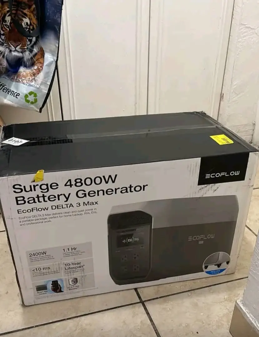 ECOFLOW DELTA 3 Max Power Station, 2048Wh LiFePO4 Battery, Solar Generator (Solar Panel Optional)