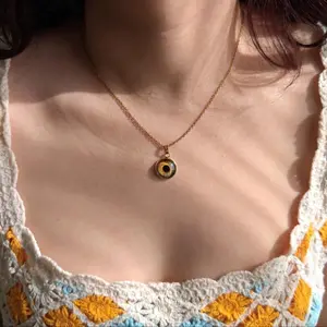 Custom Eye Necklace - Add Your Own Eye Color with Unique Pendant and Chain