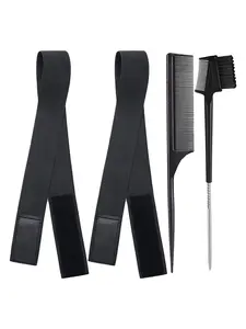 Two wig straps are used for fusing lace ribbons. The elastic strap is used for melting the lace on the edge of the wig, and the front can be adjusted to wrap the towel to maintain grip and prevent slipping.