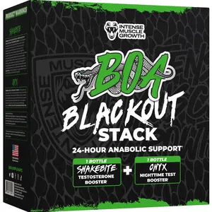BOA Blackout Stack Capsules | Daily Wellness Supplement Pack | 2 Bottle Combo | Day and Night Routine Support