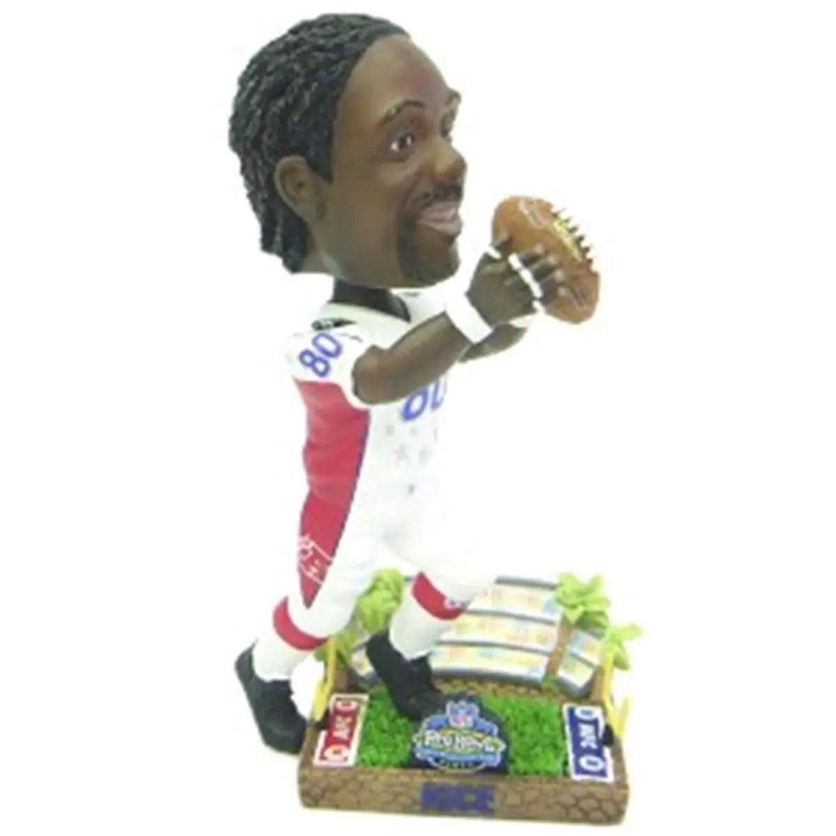 FOCO Oakland Raiders Jerry Rice 2003 Pro Bowl Resin Bobblehead - 8" Tall, Hand-Crafted, Highly Detailed Limited Edition Sports Collectible Accessory