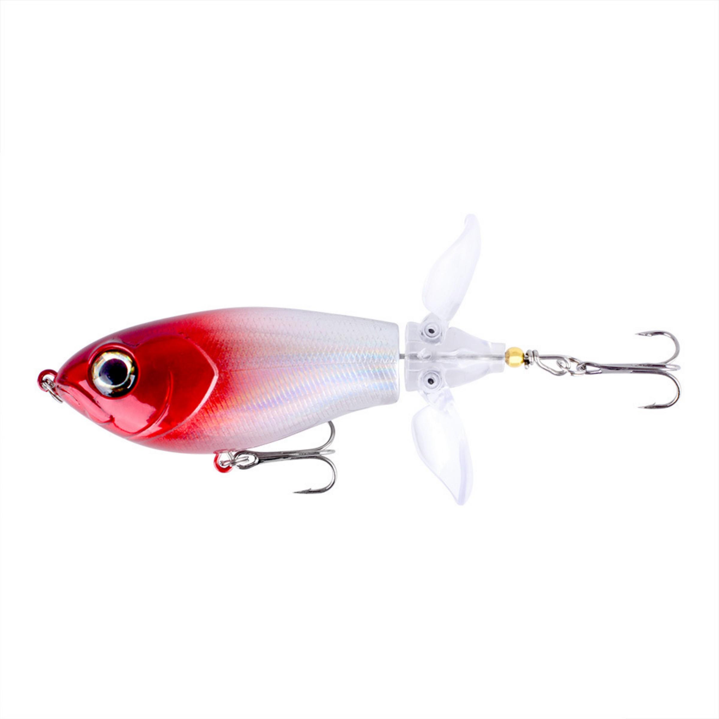 Top Water Fishing Lures with Hooks Double-Blade Design for Bass Catfish Pike Floating Lures Surface Wobble PoPobait Bass Baits Fishing Gifts for Men