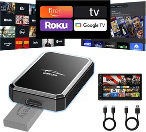 【JumpstartSale】LAMTTO  2-in-1 Wireless CarPlay Adapter | Car TV Stick & HDMI Input to Car Screen（NO Android Auto） | Only Compatible with Factory Wired CarPlay Vehicles | Family Road Trip Entertainment | Gifts