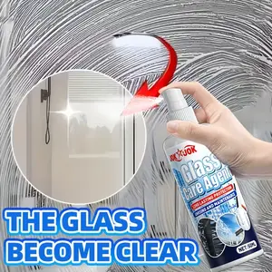 Jokjok Multi-Purpose Bathroom Glass Cleaning Spray, Window Cleaner, Fresh Formula, Clear Bright Surface, No Scent, No Residue, for Shower, Mirrors, Sink