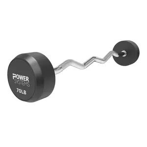 Power Systems ProStyle Fixed Barbell with EZ Curl Handle (70)