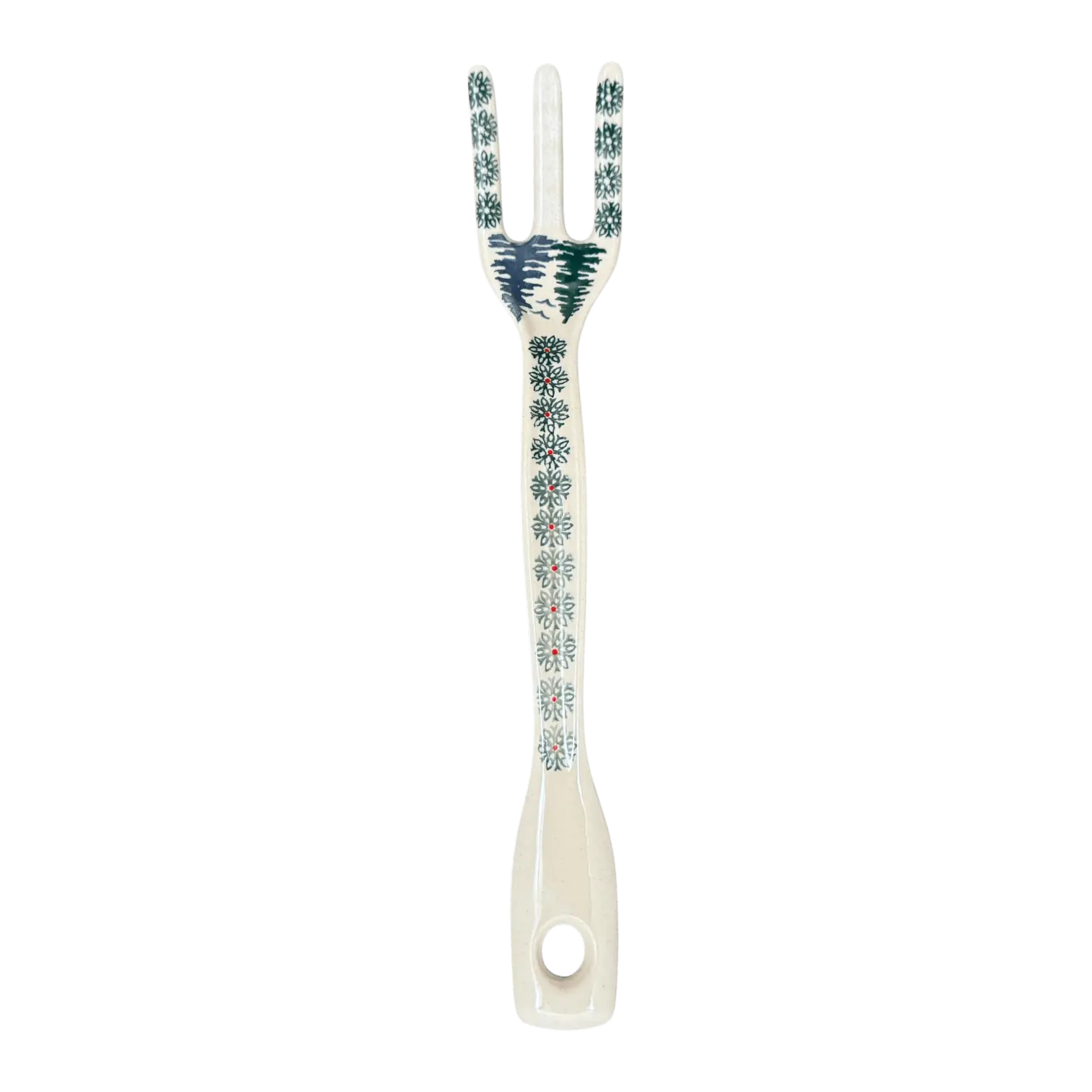 Fork, Serving Fork, 12" in "Pine Forest" by Manufaktura | W011S-PS29