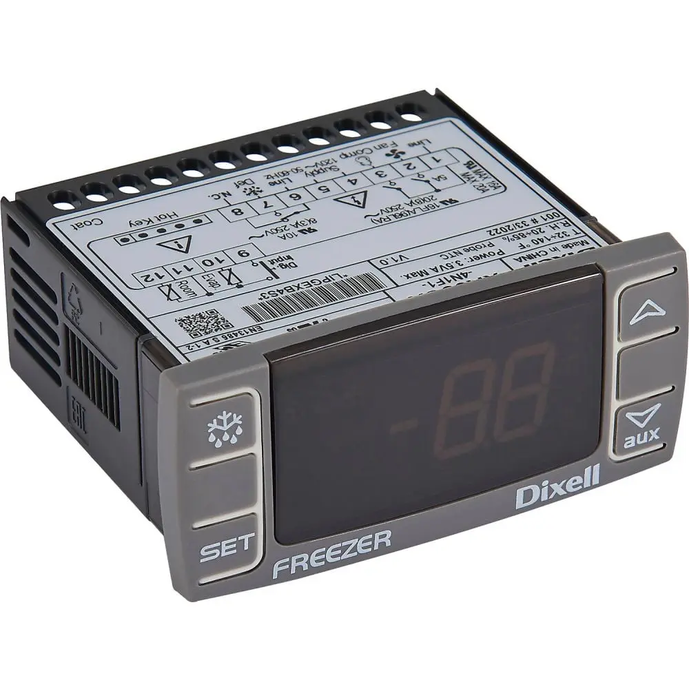 Global Industrial 243289 Replacement Thermostat with Switch Mechanism - 1-3/8 in. Height, 3-5/16 in. Width, for Nexel Models 243009 & 243010, Temperature Control for Service Freezers, Enables Complete Service of Freezers, Household Appliance Part