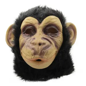 Lightweight Latex Halloween Gorilla Monkey Mask - Funny Animal Face Covering, Clothes Accessory, Cosplay Party Prop