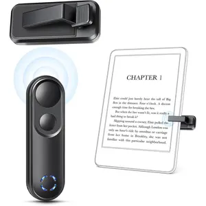 L-RDC003  RF Remote Control Page Turner for Kindle Paperwhite Oasis Scribe Kobo,Clicker Page Turner Kindle Accessories for iPhone,iPad, Android Tablets Reading Novels,Camera Video Record&Shutter Selfie