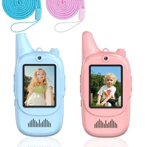 Kids Video Walkie Talkies Toy Set, 2-Pack Camcorder Design, 3-5 Hours Battery Life, Ideal Gift for Boys & Girls Ages 3+