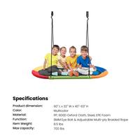 60'' Oval Multicolor