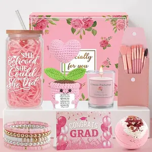 Graduation Gift for Her 2026, Unique College High School Class of 2026 Graduation Gifts Box for Women Girls, She Believed She Could So She Did Congrats Grad Gift Set for Daughter Sister Niece Friend