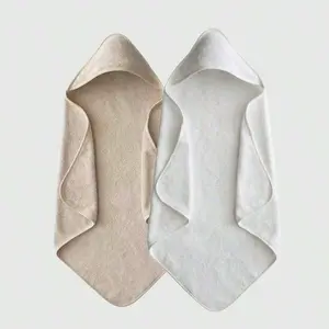 2pcs Baby Hooded Towel Set, Ultra Soft Coral Fleece Absorbent Shower Towels Children Bathrobe, Newborn Winter Bathing Robe, Perfect Baby Shower Gift