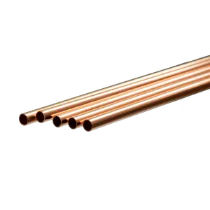 Round Copper Tube: 1/4" OD x 0.014" Wall x 36" Long (5 Pieces)