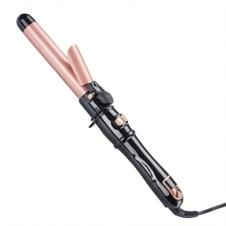 HATTEKER Fully Automatic Hair Curler - Plugged-In Curling Iron with Auto Rotate, Hair-Friendly Salon-Grade Titanium Core Ceramic Barrel, Quick & Gentle Heat, Easy Operation, Ideal for Home Use (Curls & Coils)