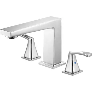 VEVOR Roman Tub Faucet, 3 Hole Waterfall Bathtub Faucet, Roman Bathtub Faucets Set with 2 Handles, Deck Mount Bath Tub Faucets Set for Pet Washing, Baby Care, Adult Bathing, Matte Black, Drip-FreeVEVOR Super Brand Day