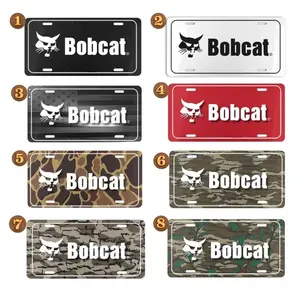 Bobcat Camo Airline License Plate Collection – Old School Bottomland, Duck Camo, Woodland Camo Vanity Plate 12" x 6", Hunting Gift Aluminum Front Tag, Made in USA