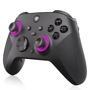 YUYIU Elite 2.4G Wireless Controller for Xbox Series X|S & Steam PC with 7 RGB Lights Dual Vibration Turbo Programmable 3.5mm Audio Jack 1000mAh Battery