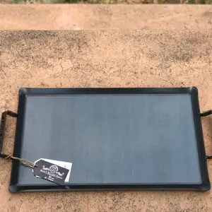 Comal tortillero grueso carbon steel 12”x20” in 3/16 de grueso made in usa