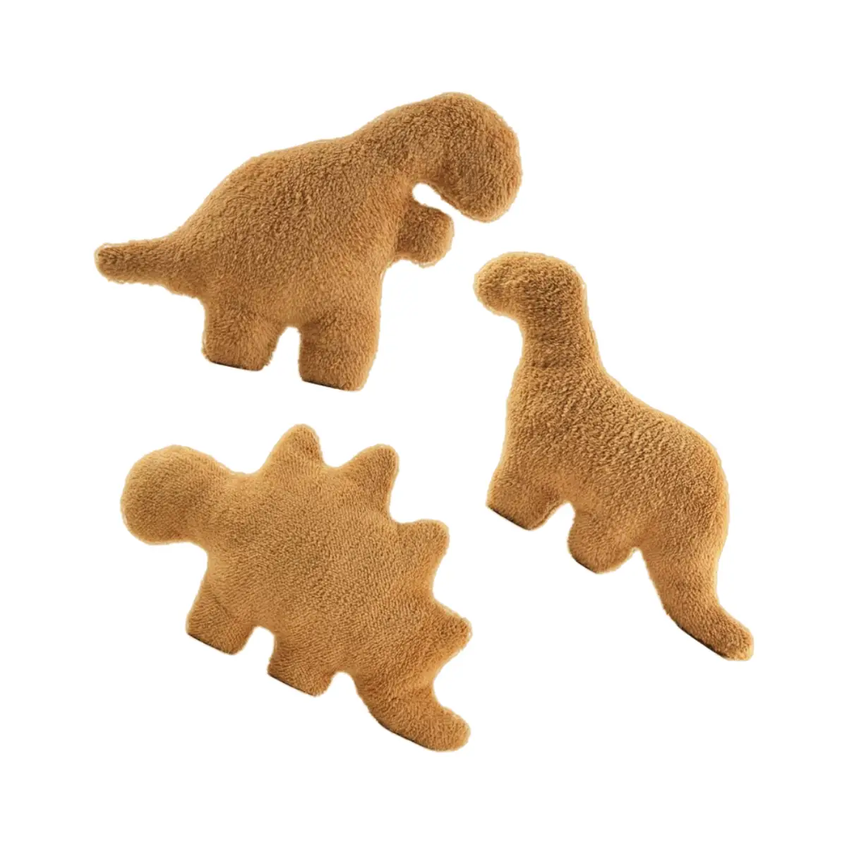 SNOWOLF 12" 26" Plush Dino Nugget Plush Pillow Dinosaur Toy Brown Gift for Kids Children Birthday Christmas