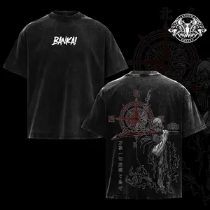 Yamamoto Bankai Tee – Bleach  Anime T-Shirt  Heavy Washed Cotton, Streetwear Top for Otaku and Manga Fans