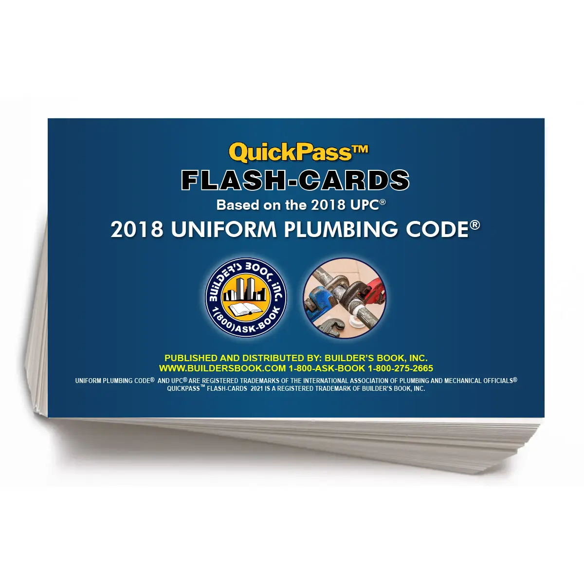 Uniform Plumbing Code QuickPass Flash-Cards based on the 2018 UPC